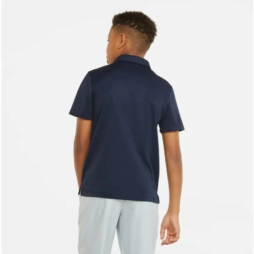 Puma Boys Golf Polo Navy Blazer Size Small